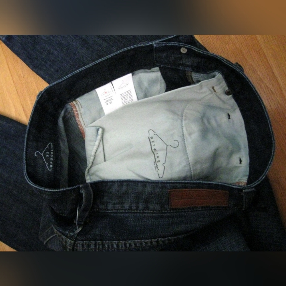 GREYWIRE NEW YORK YALE MEN'S DARK DISTRESSED SLIM JEANS SIZE 32 X 34 NWT $148